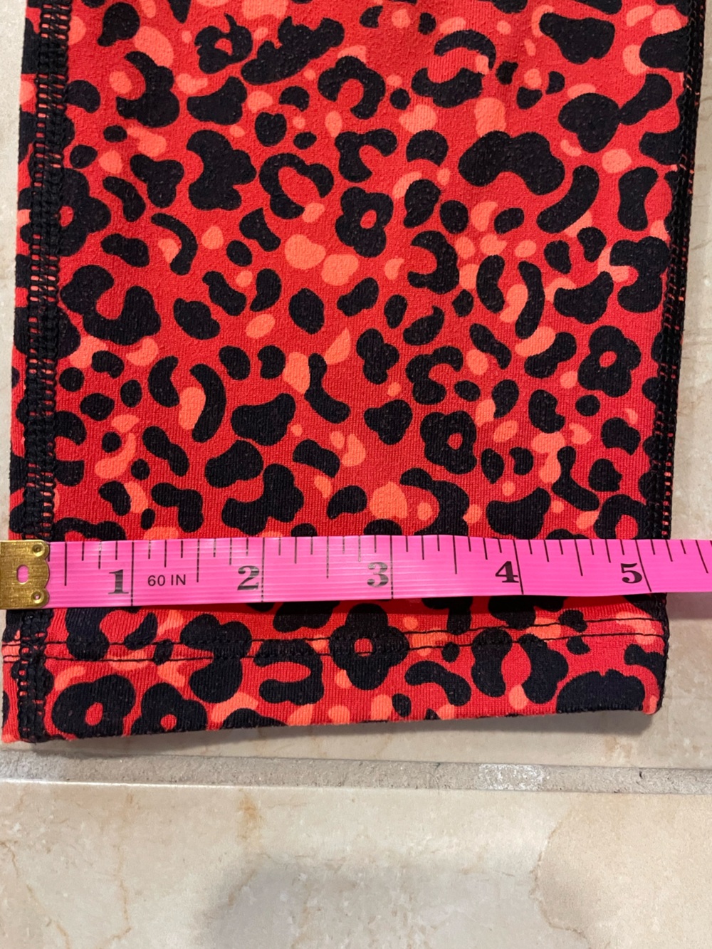 Nike Dri-Fit black & orange Leopard Print Leggings - Picture 10 of 13